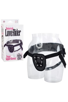 Трусики для крепления фаллоимитаторов Universal Love Rider Power Support Harness черные - фото 8396