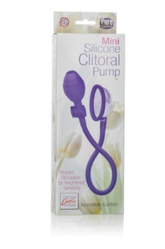 Помпа- мини Mini Silicone Clitoral Pump - Purple из силикона фиолетовая - фото 9677