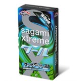 *SAGAMI Xtreme Mint 10шт. Презервативы со вкусом мяты, латекс 0,04 мм