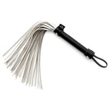 Плетка многохвостная Satin Flogger серебристая