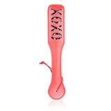 Шлепалка из ПВХ красная с надписью "XOXO"
