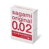 **SAGAMI Original 0.02 - 3 шт Полиуретановые презервативы 0,02 мм