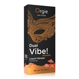 Съедобный гель с вибрацией Orgie DUAL VIBE! со вкусом коктейля SEX ON THE BEACH, 15мл