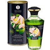 Согревающее масло для поцелуев Shunga Exotic Green Tea Экзотический зеленый чай 100 мл