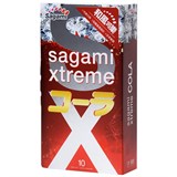 *SAGAMI Xtreme Cola 10шт. Презервативы с ароматом и вкусом колы, латекс, 0,04 мм