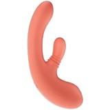 Инновационный вибратор кролик Amovibe Vibella, цвет коралловый, AMO-V-008