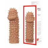 Насадка KOKOS реалистичная с дополнительной стимуляцией, TPR, телесный, 14,7 см, ES.07-M