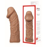 Насадка KOKOS с  дополнительной стимуляцией, реалистичная,TPR, телесный, 14.7 см, ES.05-M