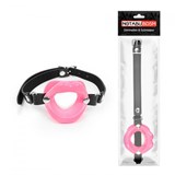 Кляп ГУБКИ цвет чёрный/розовый арт. NTB-80543