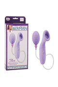 Помпа Waterproof Silicone Clitoral Pump Collection Thea с вибрацией фиолетовая