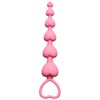 Анальная цепочка Heart's Beads  Pink 4101-01Lola - фото 13541