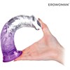 Фаллоимитатор гелевый на присоске EROWOMAN, фиолетовый L 18,5 см D 3,7 см - фото 20758