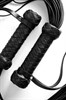 Плеть черная с плетеной ручкой, легкая -56 см, PL-03-bl-1 - фото 21217