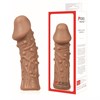 Насадка KOKOS с  дополнительной стимуляцией, реалистичная,TPR, телесный, 12.7 см, ES.06-S - фото 25474