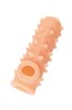 Насадка KOKOS реалистичная с дополнительной стимуляцией, TPE,  с открытым верхом, 14 см, NS 006-L - фото 25533