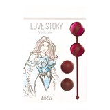 Набор сменных вагинальных шариков 2,9см Lola Games Love Story Valkyrie Wine Red 